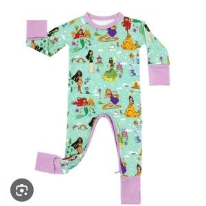Little Sleepies Disney Princess Dreams Crescent Zippy 6-12 months